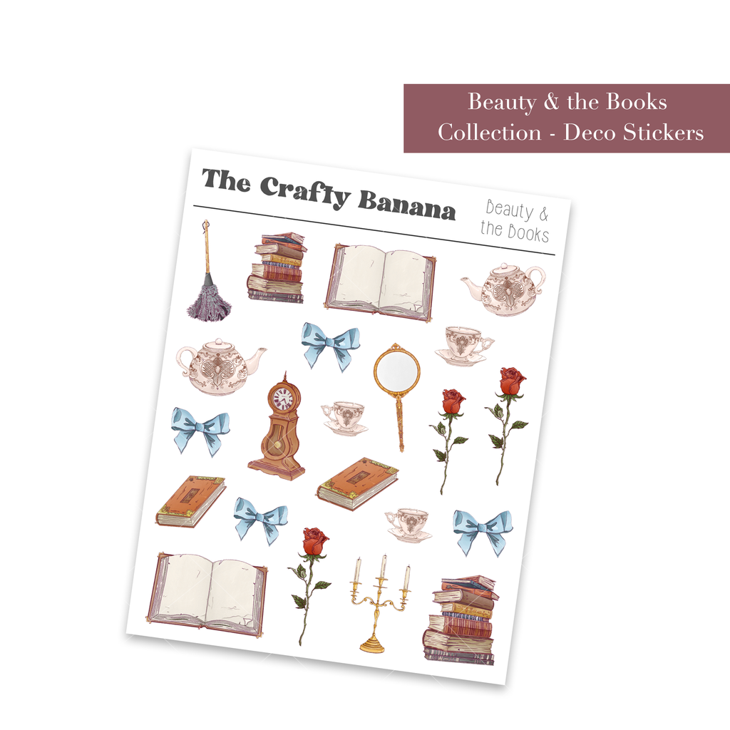 Beauty & the Books Collection: Deco Stickers
