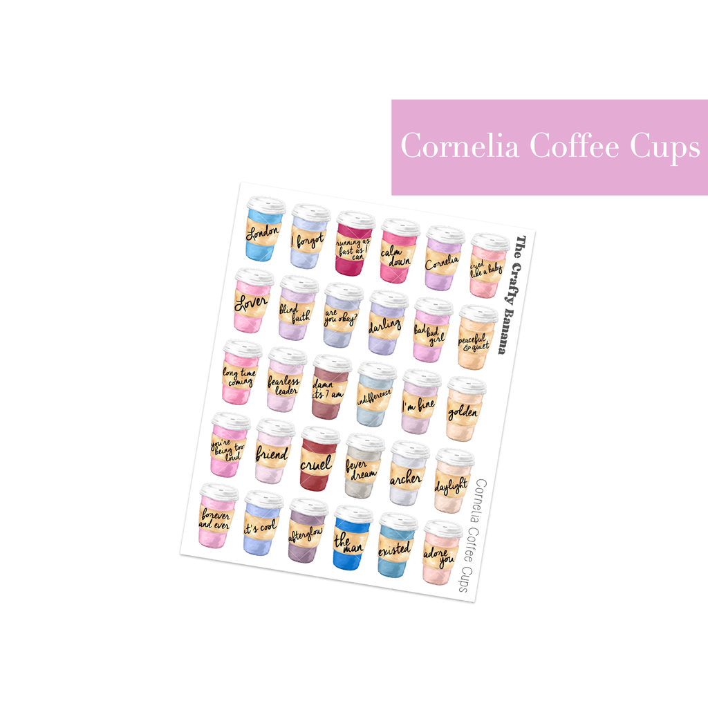 Cornelia Coffee Cups | Not Customizable