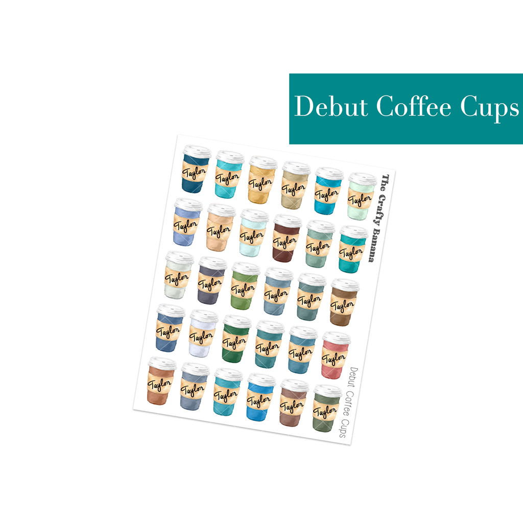 Debut Coffee Cups | Customizable