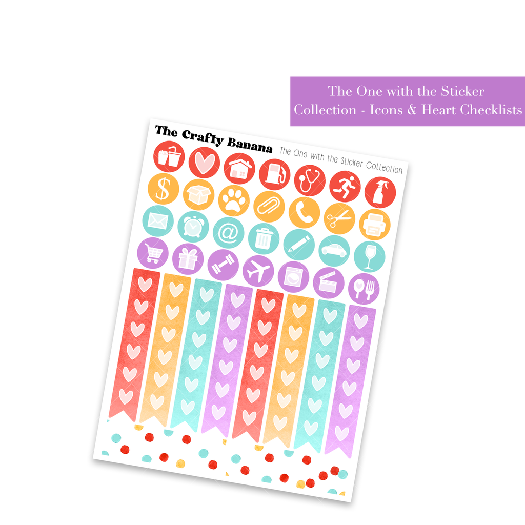 The One with the Sticker Collection: Icons & Checklists +