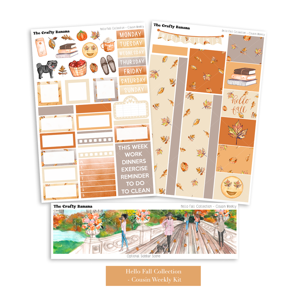 Hello Fall Collection: Hobonichi Cousin Weekly Kit