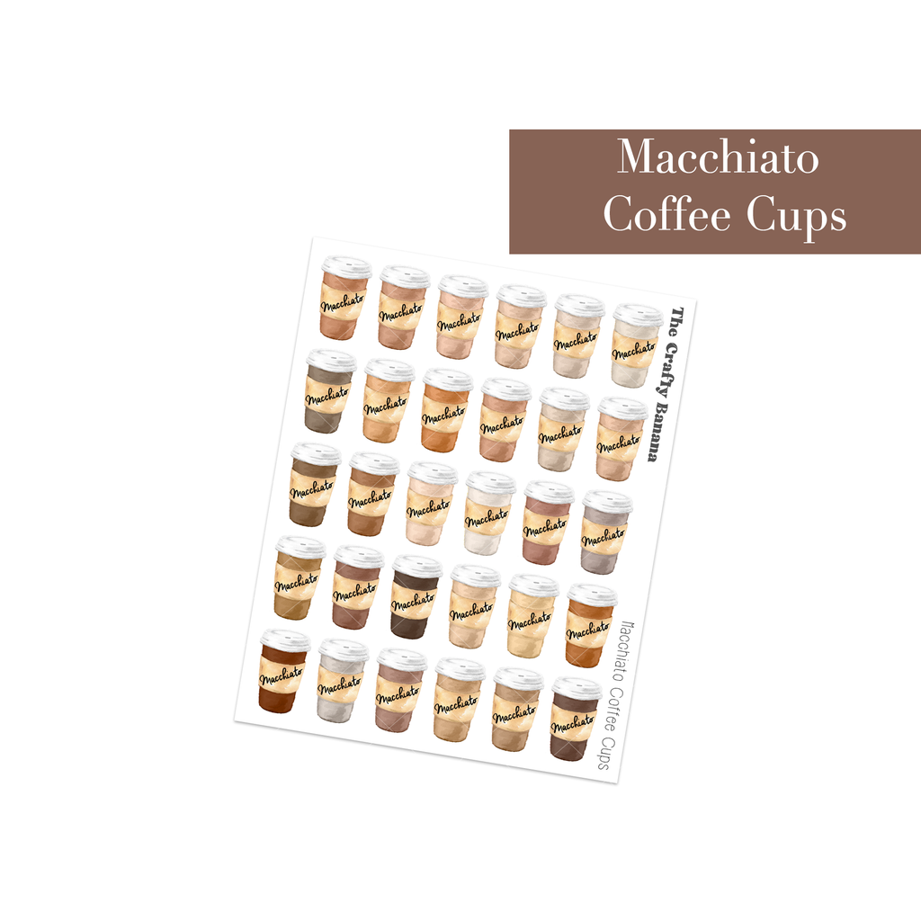 Macchiato Coffee Cups | Customizable