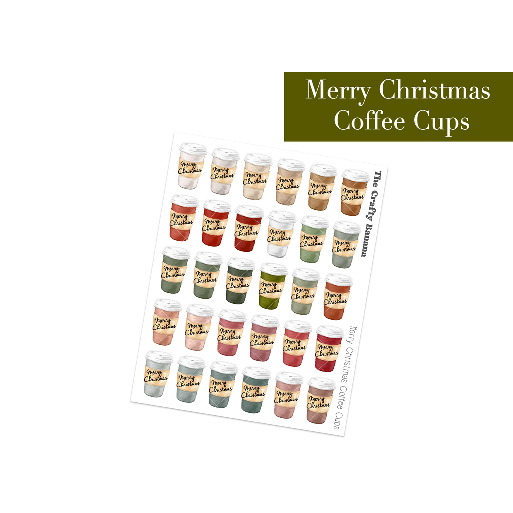 Merry Christmas Coffee Cups | Customizable