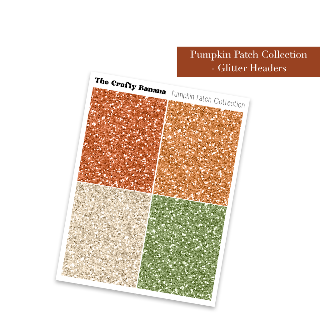 Pumpkin Patch Collection: Glitter Headers