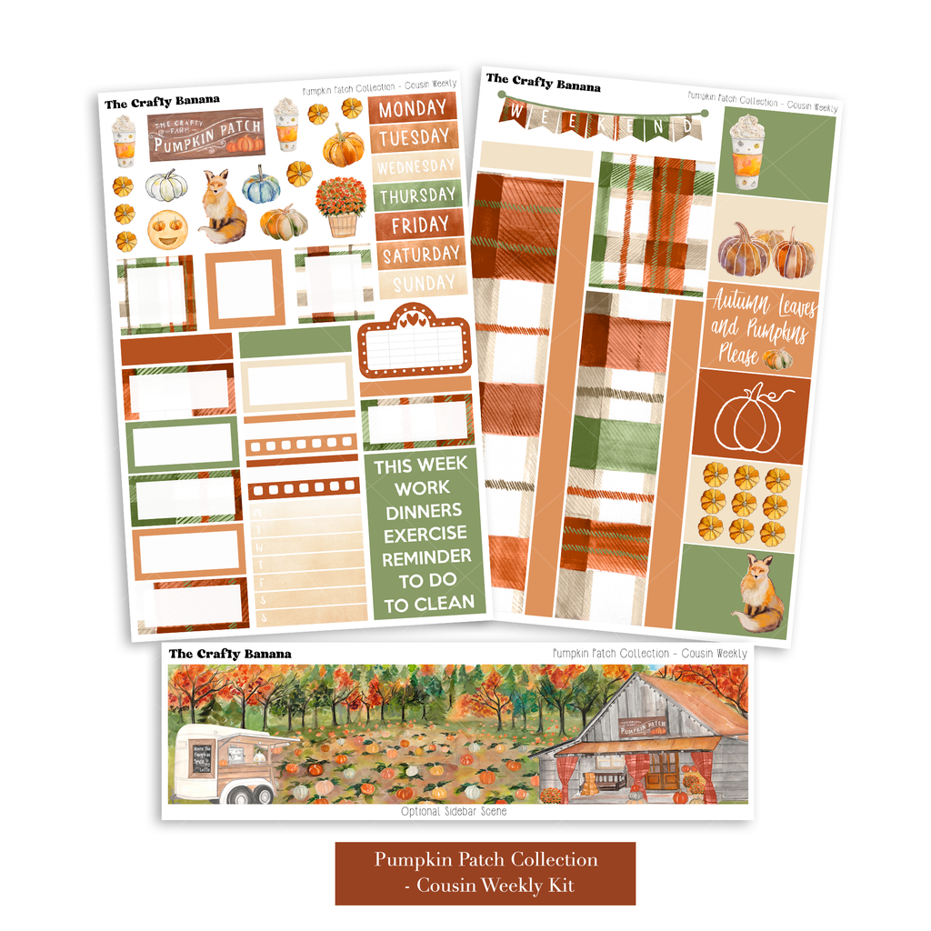 Pumpkin Patch Collection: Hobonichi Cousin Weekly Kit