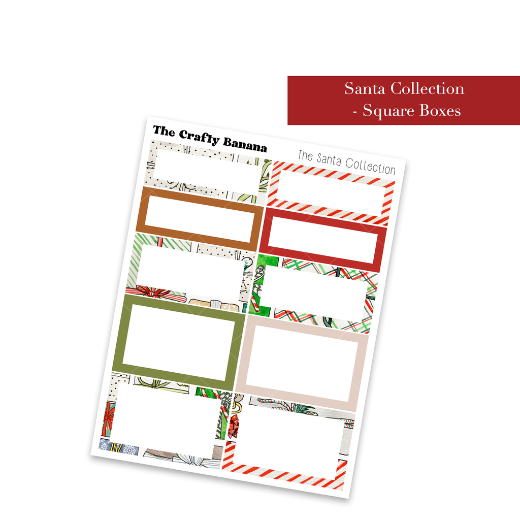 Santa Collection: Square Boxes