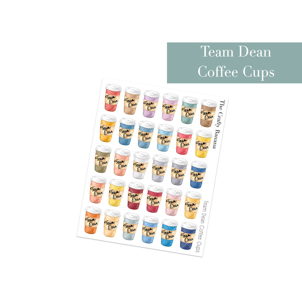 Team Dean Coffee Cups | Not Customizable