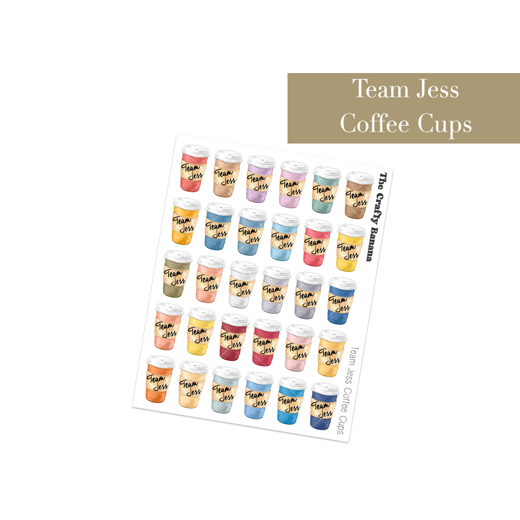 Team Jess Coffee Cups | Not Customizable