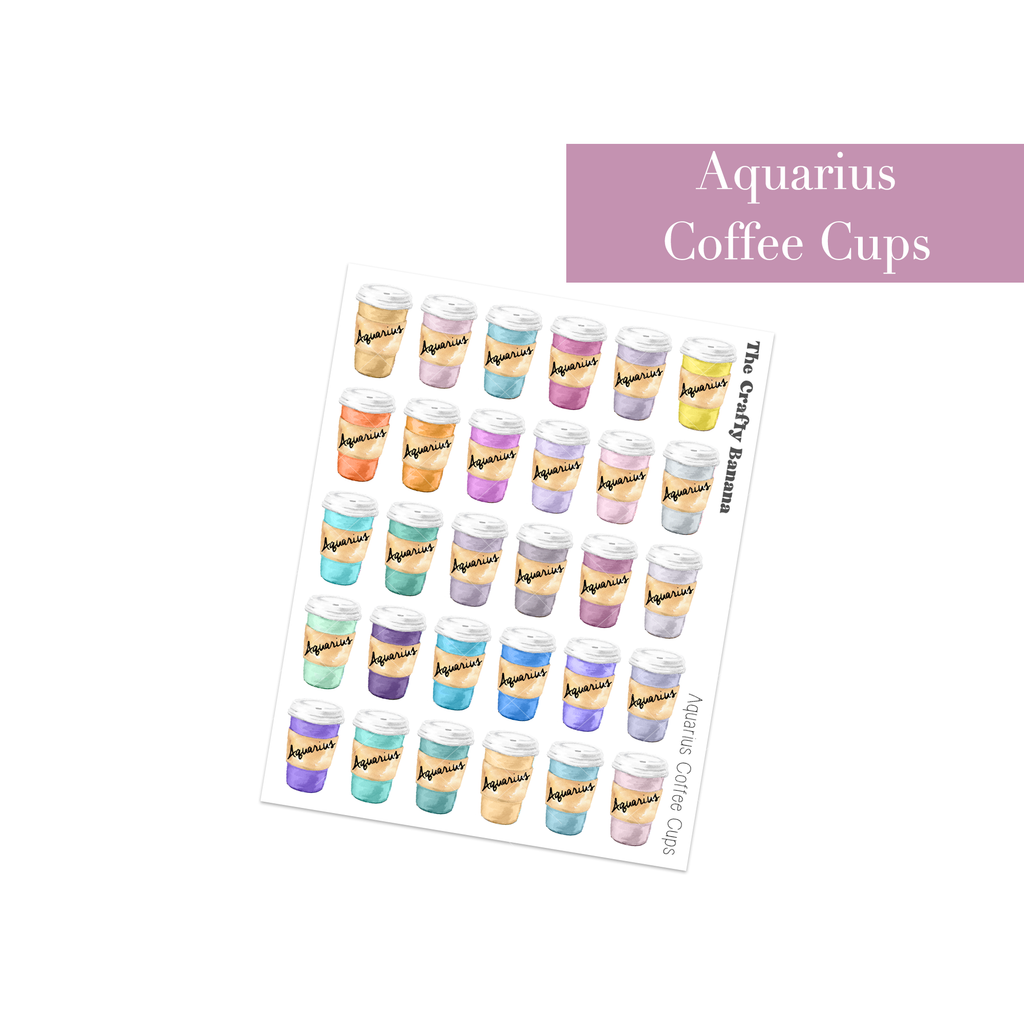 Aquarius Coffee Cups | Customizable