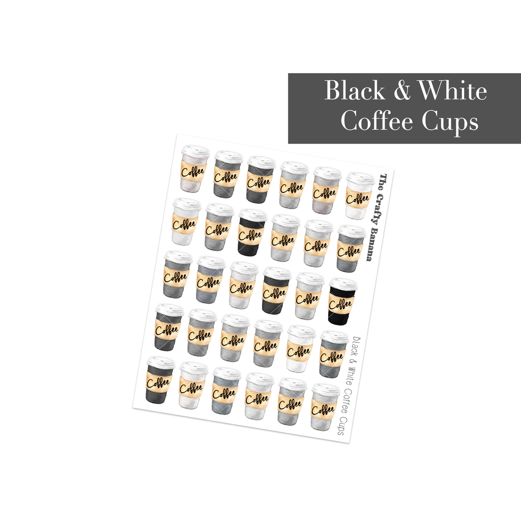 Black & White Coffee Cups | Customizable