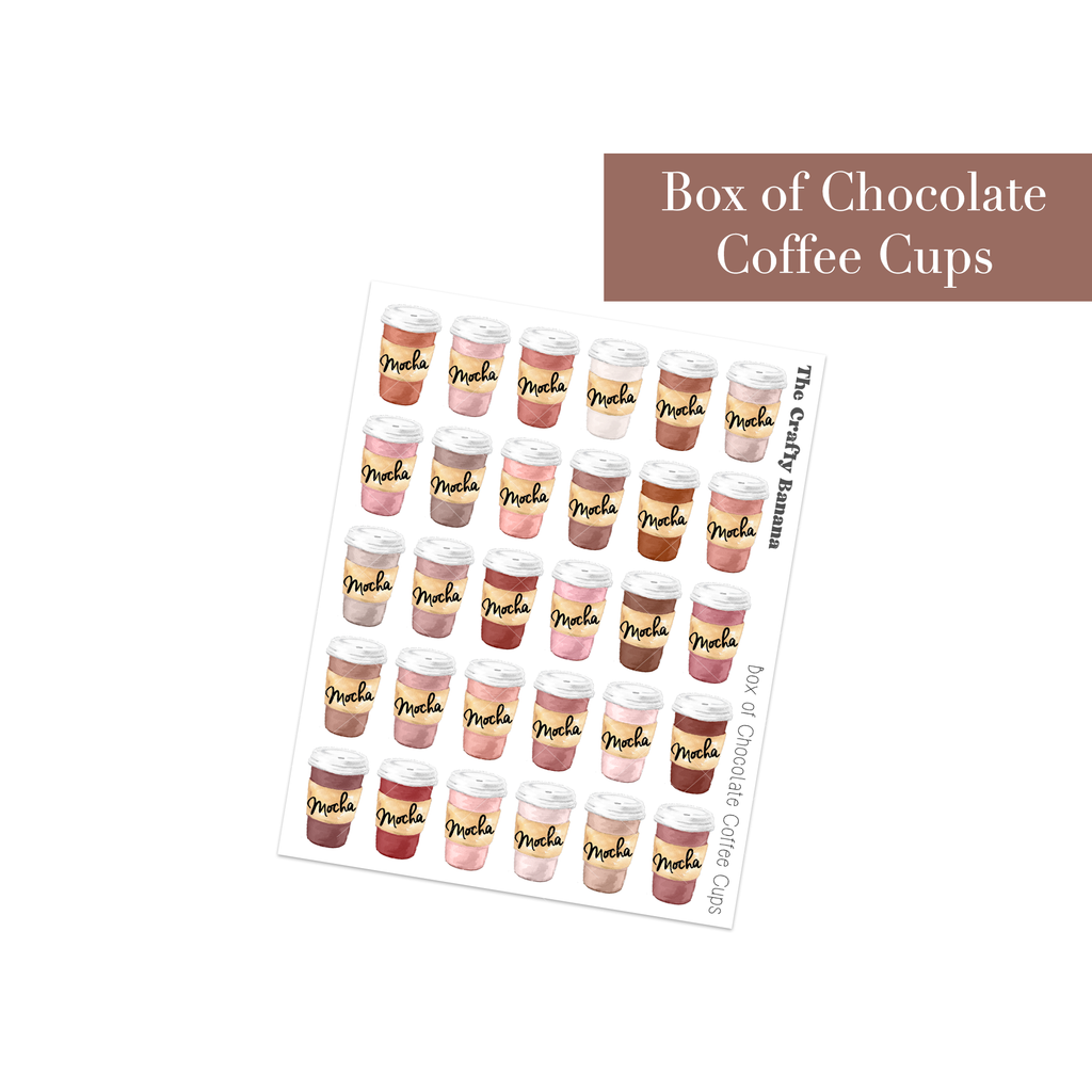 Box of Chocolate Coffee Cups | Customizable