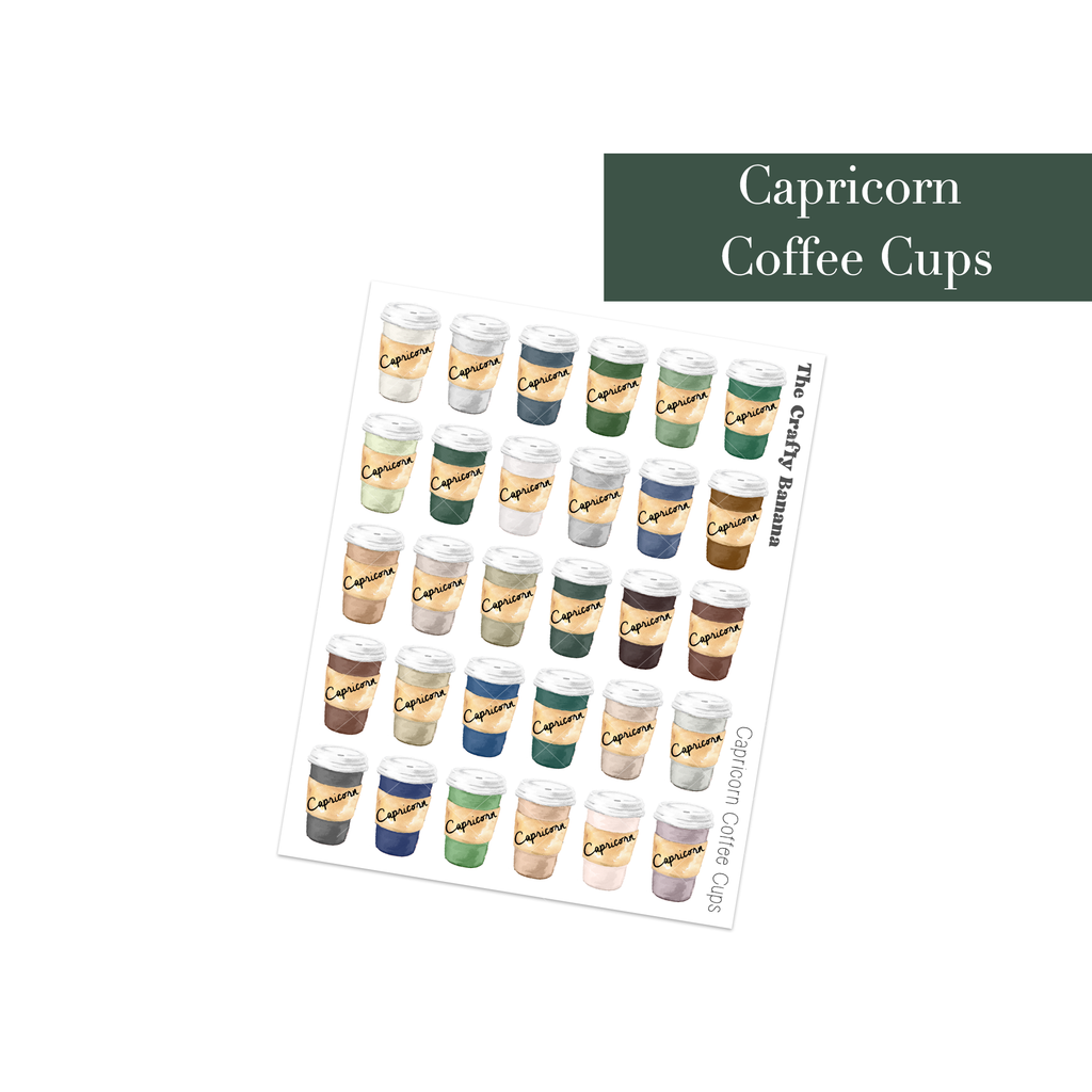 Capricorn Coffee Cups | Customizable