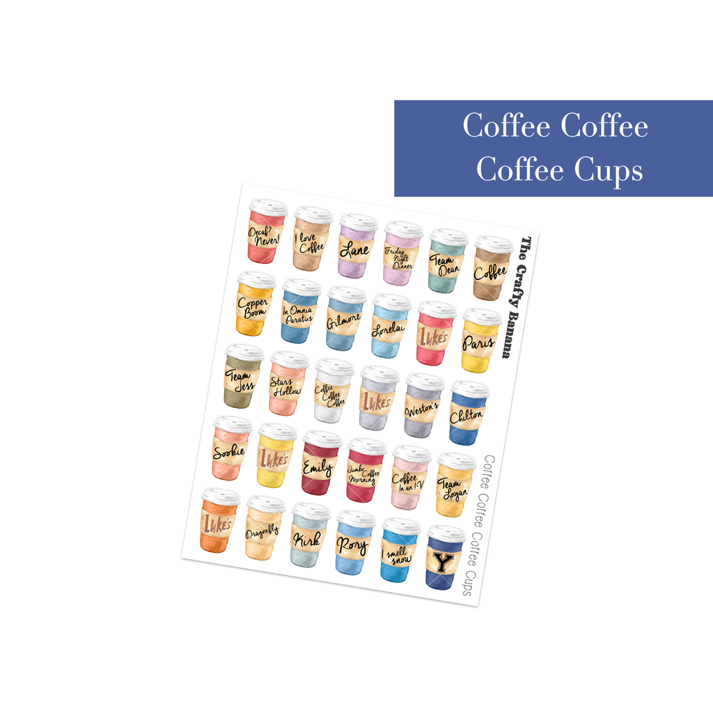 Coffee Coffee Coffee Cups | Not Customizable