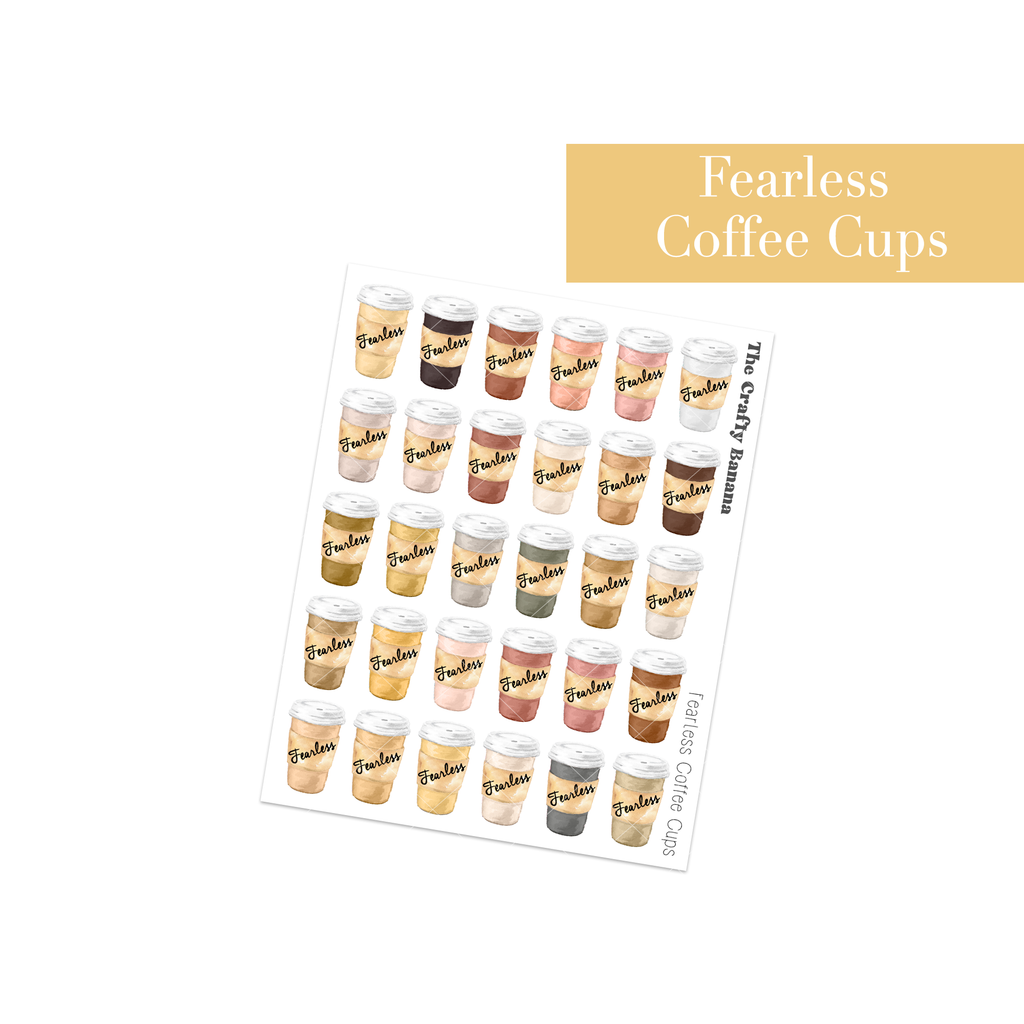 Fearless Coffee Cups | Customizable