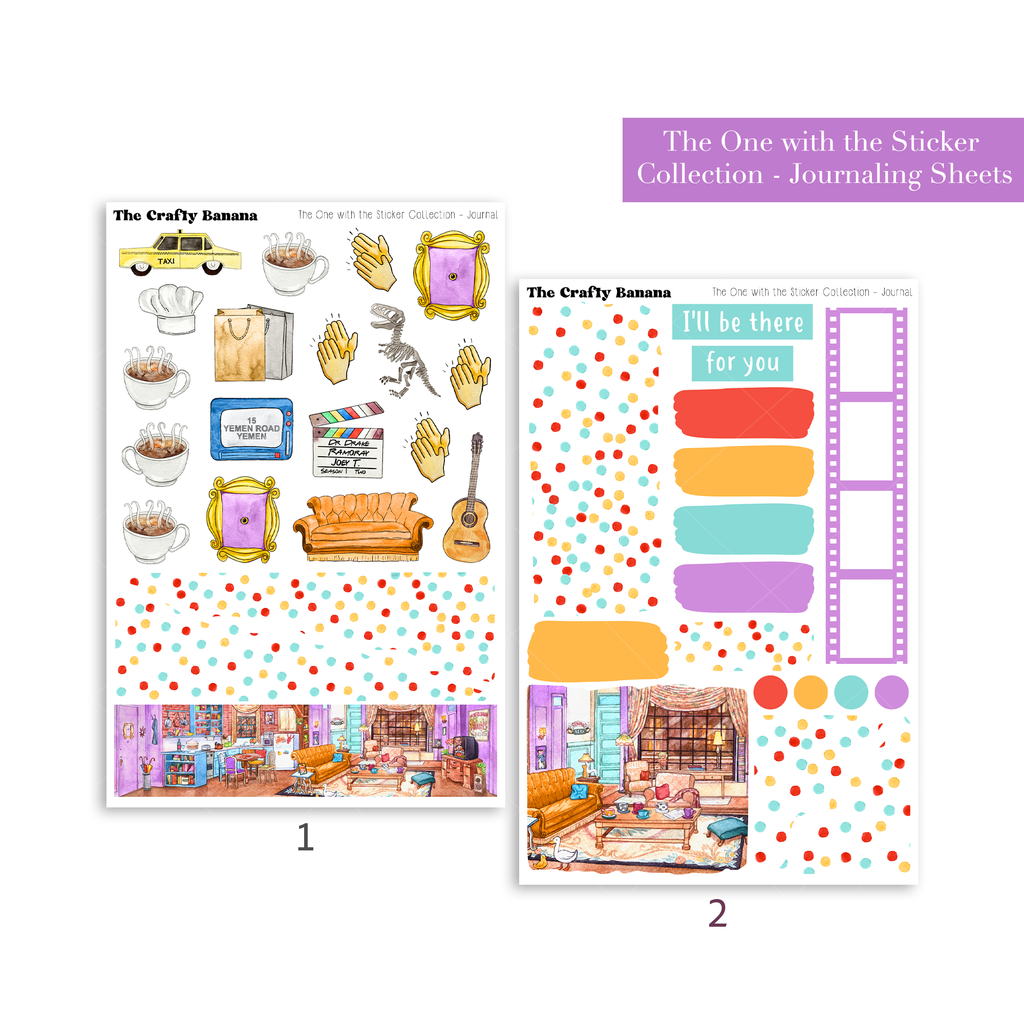 The One with the Sticker Collection: Journaling Sheets