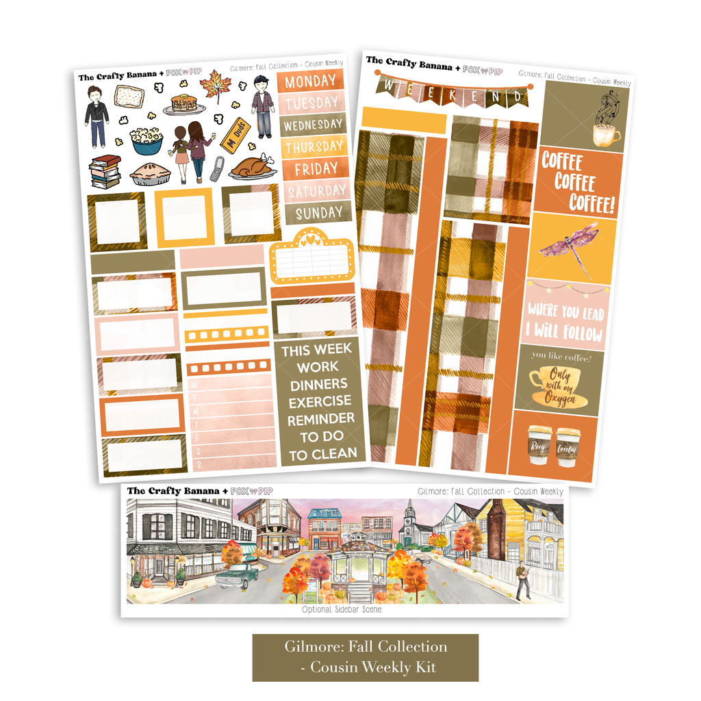 Gilmore: Fall Collection: Hobonichi Cousin Weekly Kit