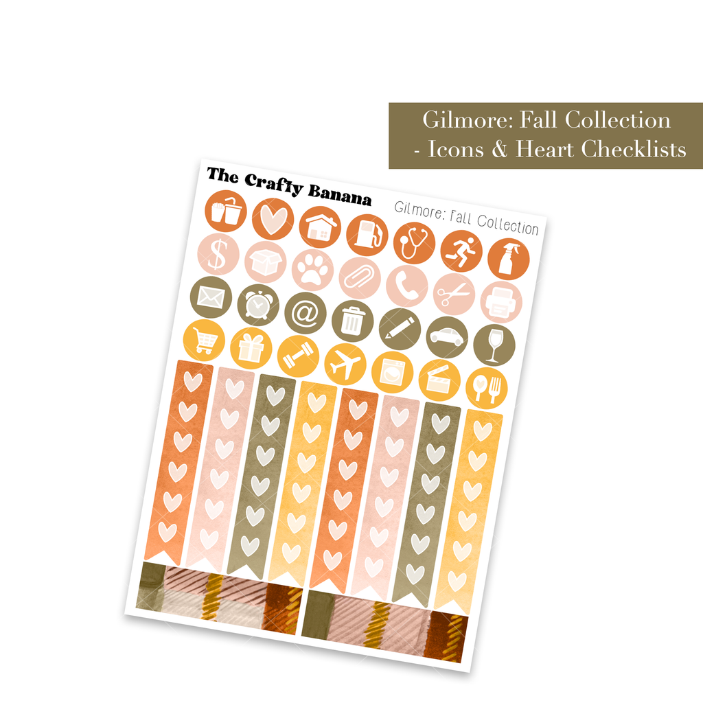 Gilmore: Fall Collection: Icons & Checklists +