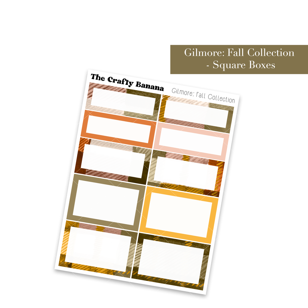 Gilmore: Fall Collection: Square Boxes