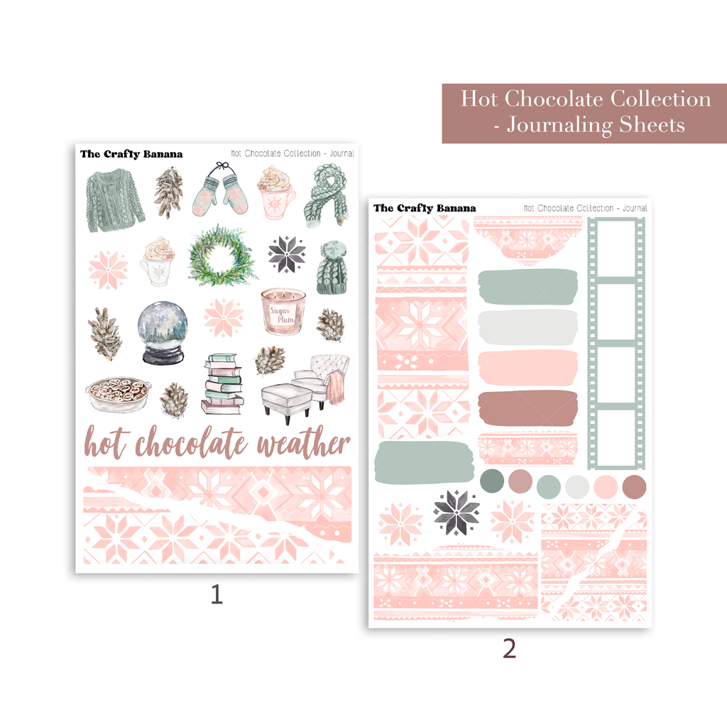 Hot Chocolate Collection: Journaling Sheets | New!