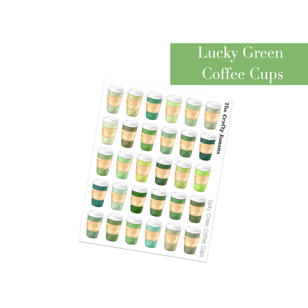 Lucky Green Coffee Cups | Customizable