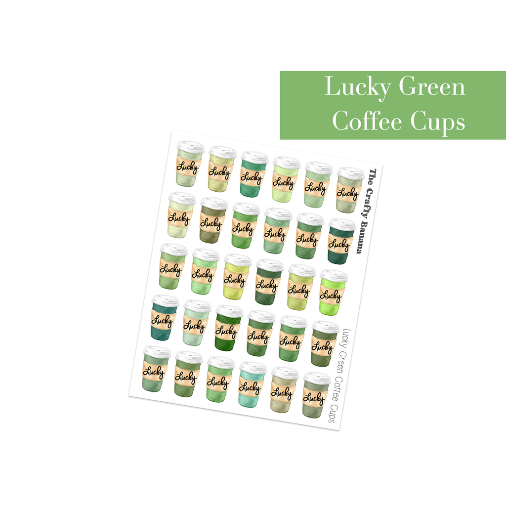 Lucky Green Coffee Cups | Customizable