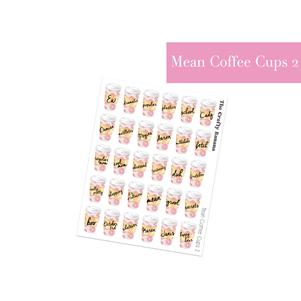 Mean Coffee Cups 2 | Not Customizable