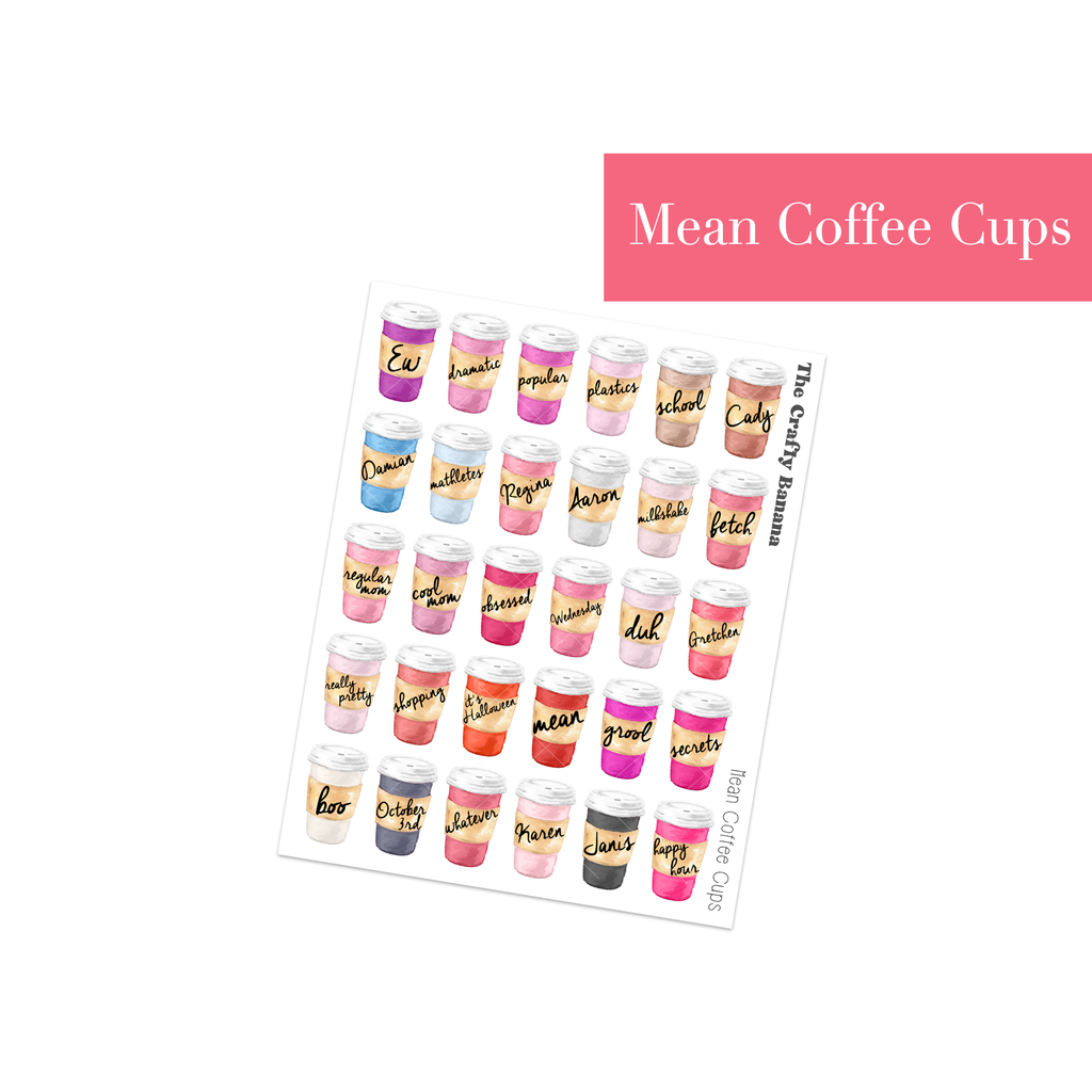 Mean Coffee Cups | Not Customizable