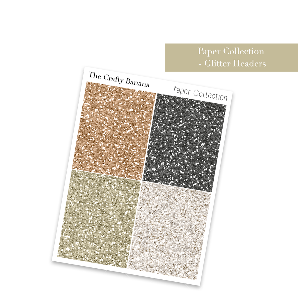 Paper Collection: Glitter Headers