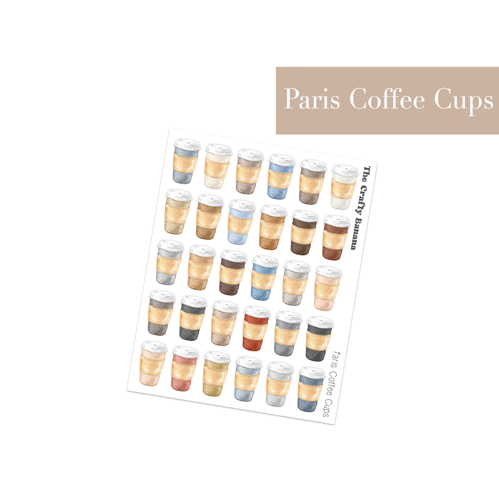 Paris Coffee Cups | Customizable