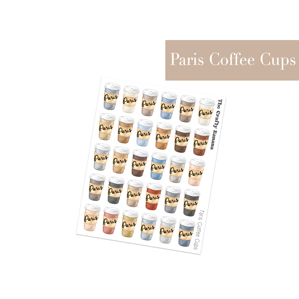 Paris Coffee Cups | Customizable