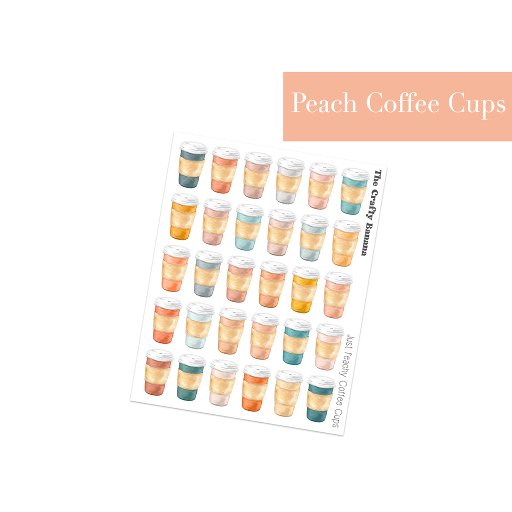 Just Peachy Coffee Cups | Customizable