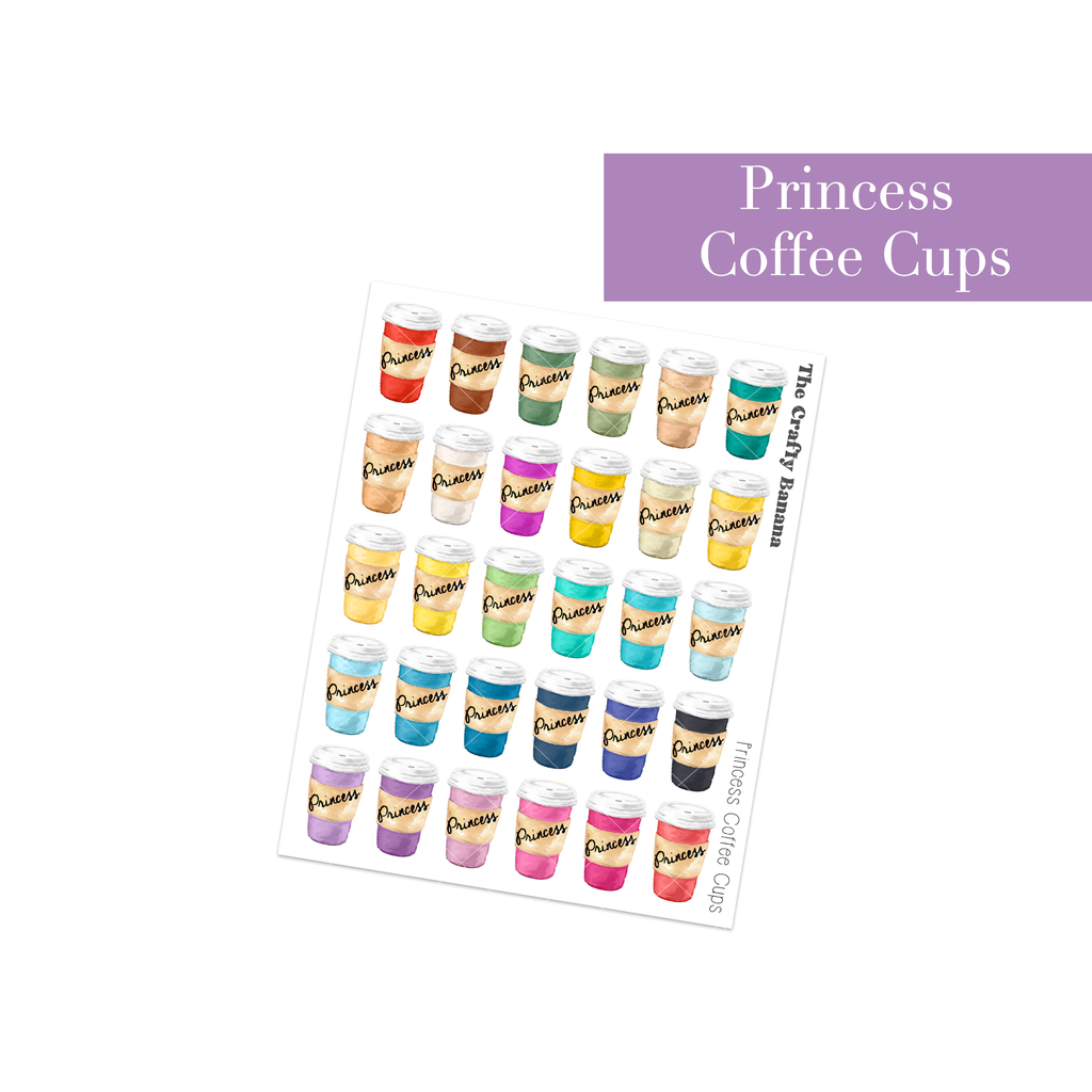 Princess Coffee Cups | Customizable