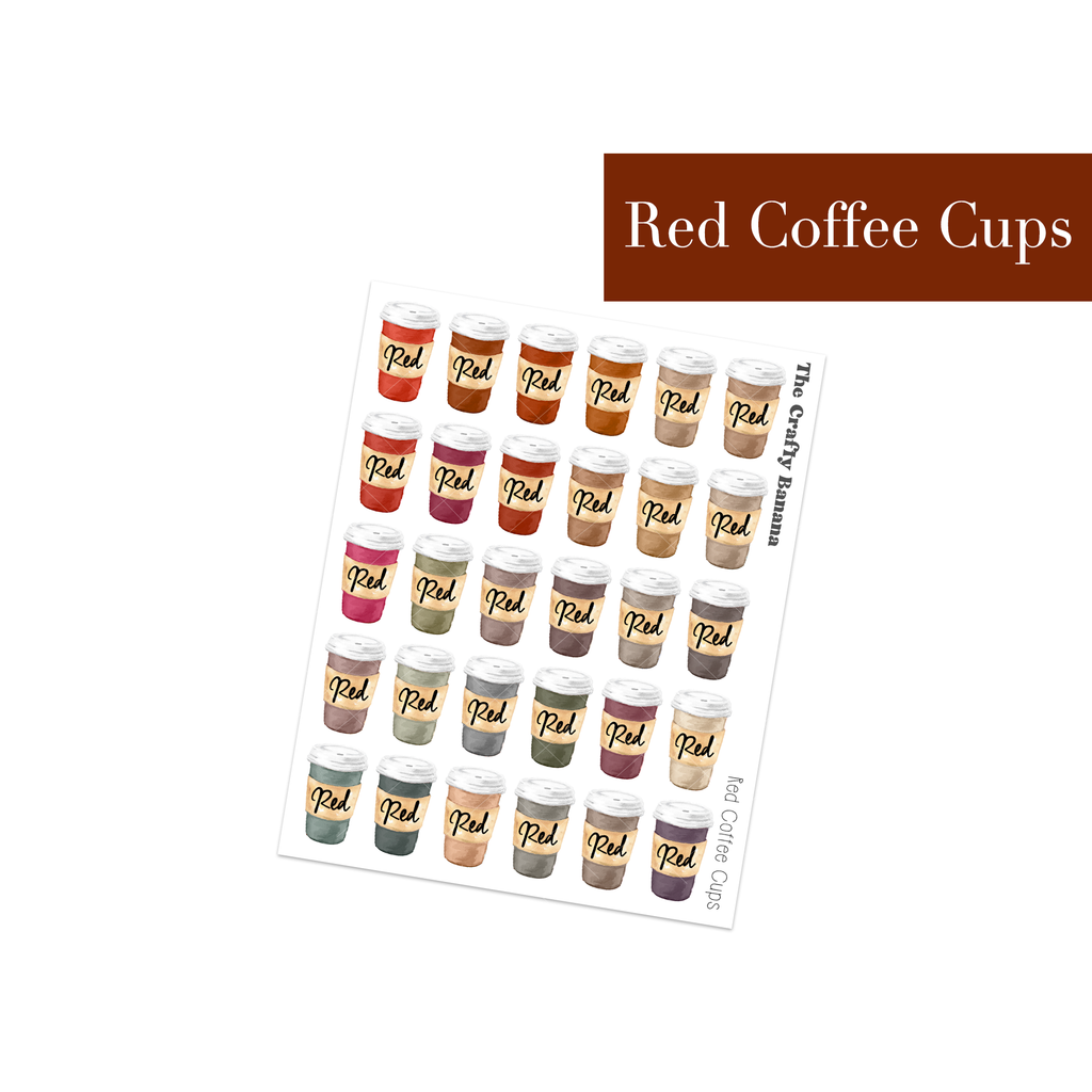 Red Coffee Cups | Customizable