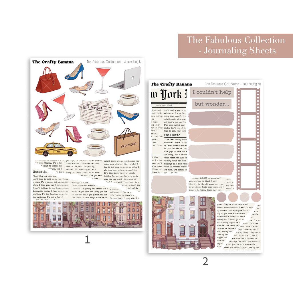 The Fabulous Collection: Journaling Sheets