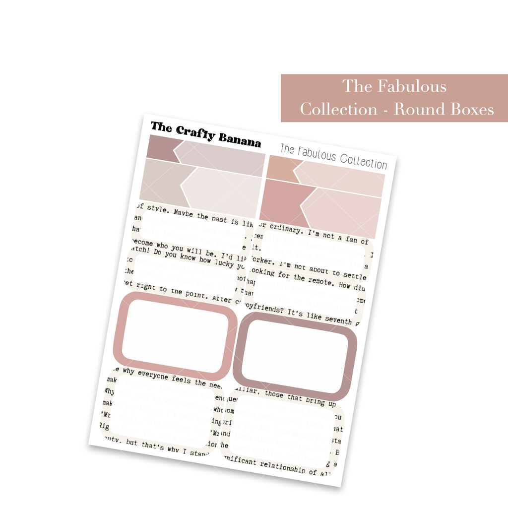 The Fabulous Collection: Round Boxes +