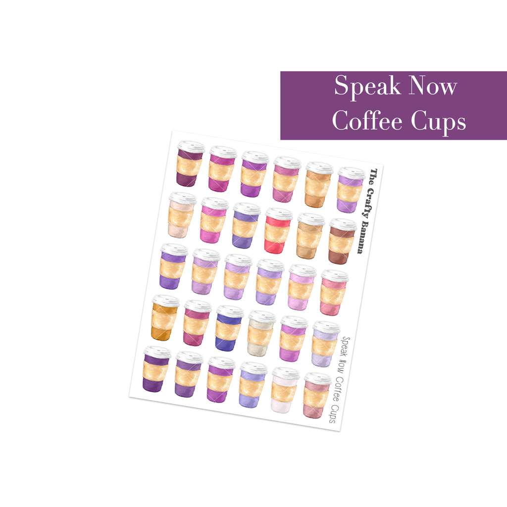 Speak Now Coffee Cups | Customizable