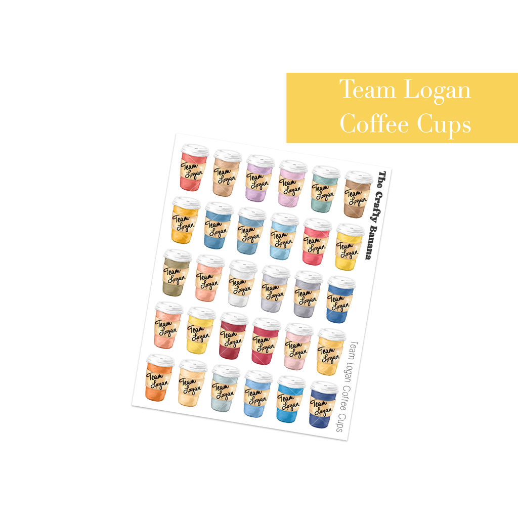 Team Logan Coffee Cups | Not Customizable