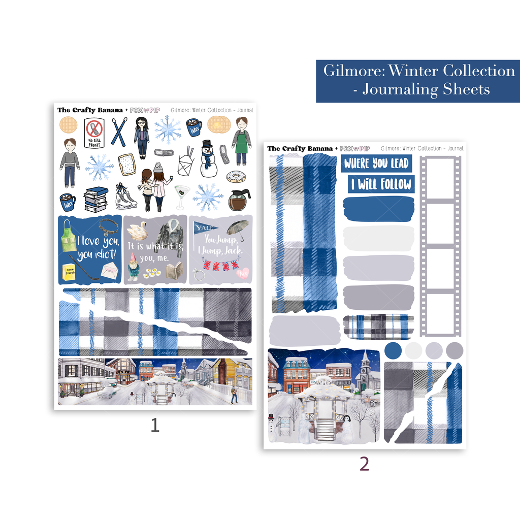 Gilmore: Winter Collection: Journaling Sheets | New!