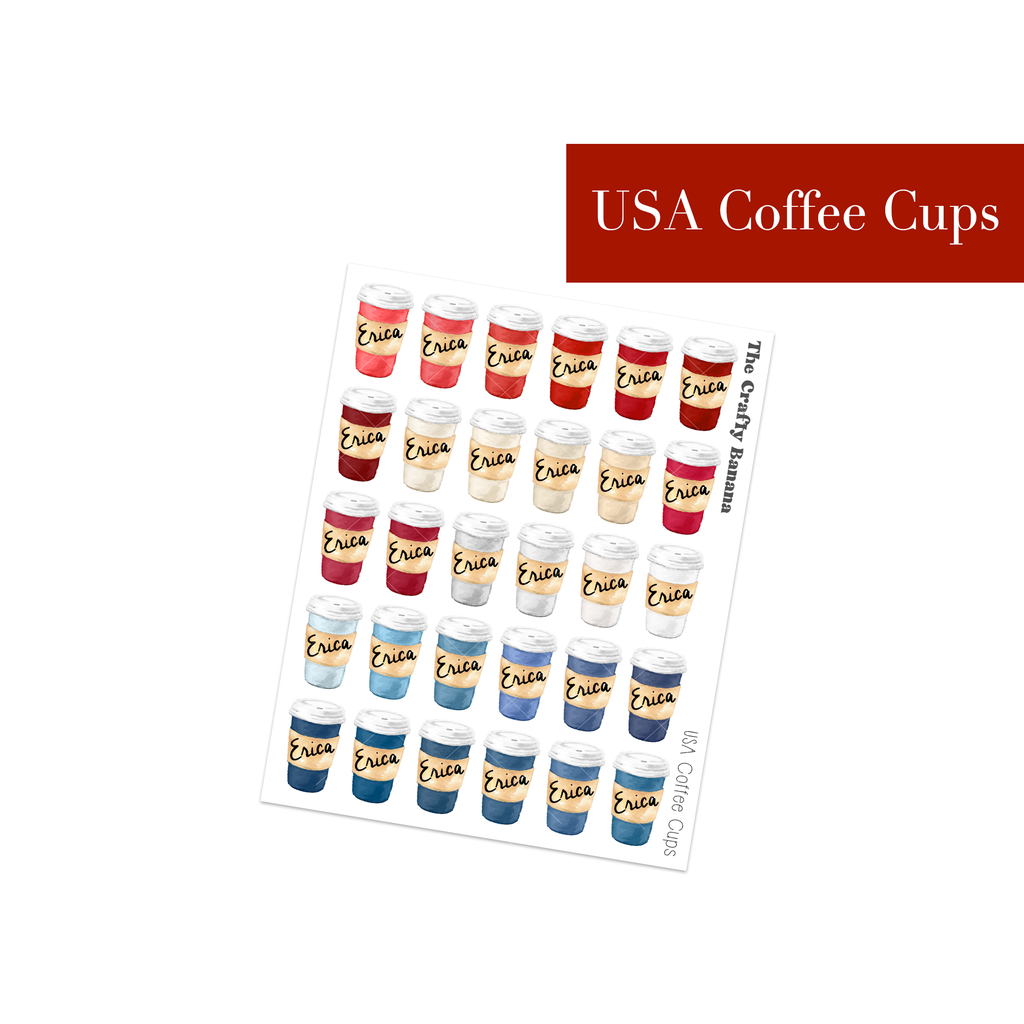 USA Coffee Cups | Customizable