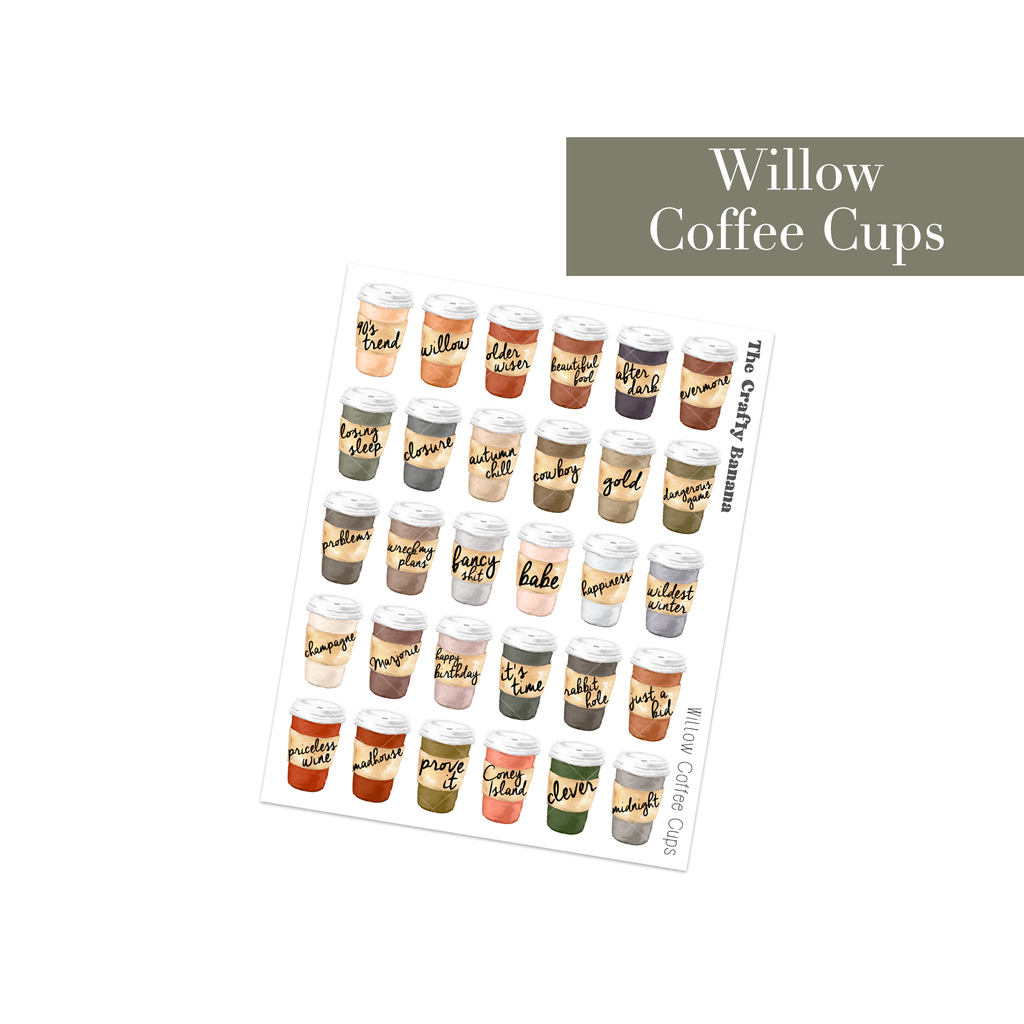 Willow Coffee Cups | Not Customizable