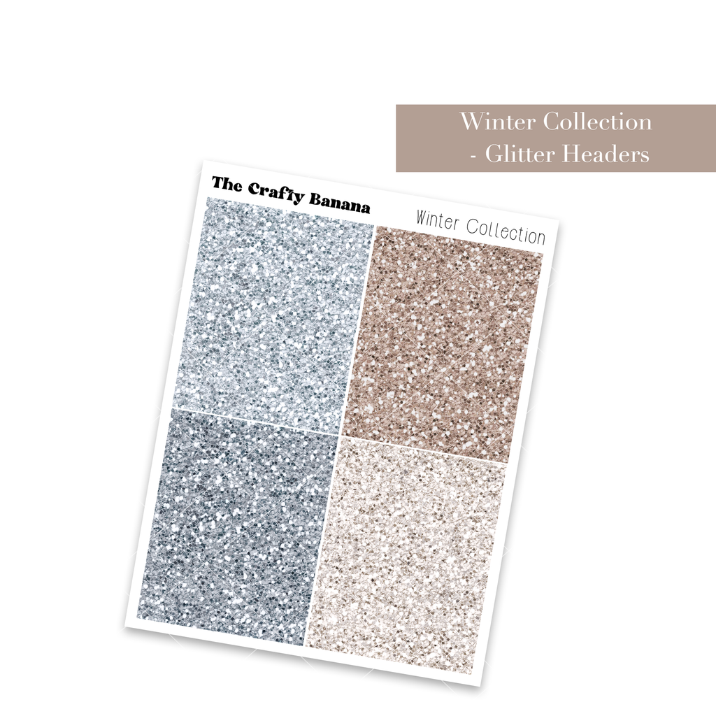 Winter Collection: Glitter Headers
