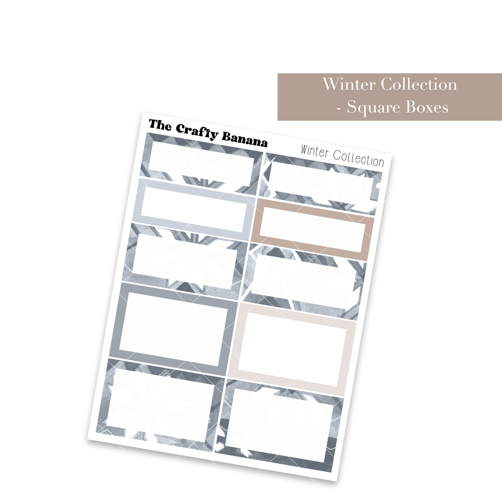 Winter Collection: Square Boxes