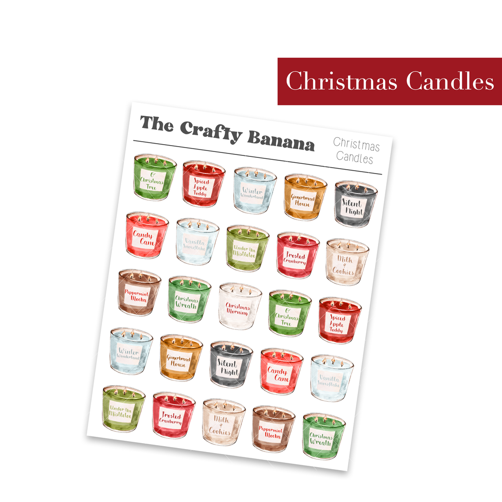 Christmas Candles: Deco Stickers