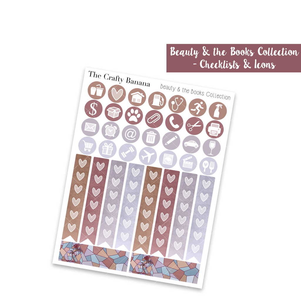 Beauty & the Books Collection: Icons & Checklists +